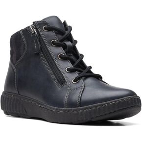 حذاء نسائي للكاحل من Clarks Caroline Park، أسود كومبي، 6 عرض