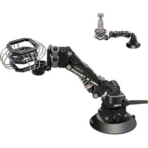 Came-TV Shock Absorber Arm Car Camera Mount, Camera Suction Mount Suction, ARM-PK03 Multifunctional Cup Camera Mount Compatible with Pocket 2/3, OSMO, 360 Action Cameras
