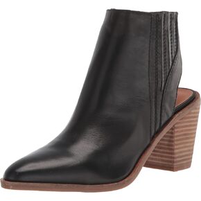 Lucky Brand Women's Shyna Open Back Block Heel Bootie Ankle Boot