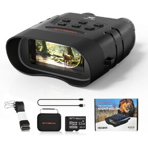 Night Vision Binoculars for Adults, Infrared Night Vision,HD Large Screen Binoculars can Save Photo and Video with 32GB TF Card