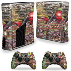 MightySkins Carbon Fiber Skin for Xbox 360 S Console - Egyptian Geometry | Protective, Durable Textured Carbon Fiber Finish | Easy to Apply, Remove, and Change Styles | Made in The USA