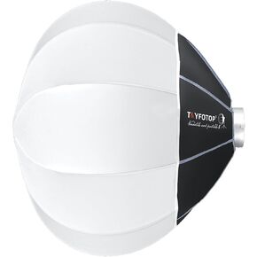 T&YFOTOP Softbox Lantern Softbox CS-65D 65cm Bowens Mount Softbox Soft Light Modifier for Aputure 300D Mark II 120D SL-60W VL150 SL150WII FV150 AD200PRO AD300 AD400PRO AD600 VL300 VL200 UL150 (KQ85)
