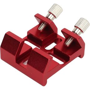 Universal Dovetail Base for Finder Scope, Optical Telescope Finderscope Mount Bracket with Two Thumbscrews, for Installation of Finder Scope for Optical Telescope (Red)