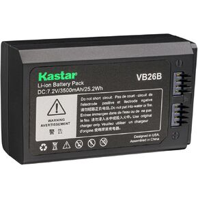 Kastar 1-Pack Battery Pack Replacement for IGODOX V1 VB26 VB-26 VB26A VB-26A VB26B VB-26B Battery, IGODOX VC-26 Charger, IGODOX Round Head Flash V1C V1-C V1F V1-F V1N V1-N V1O V1-O V1P V1-P V1S V1-S