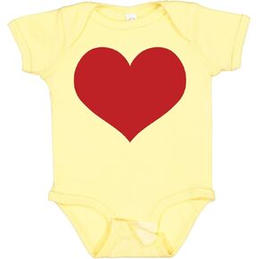 inktastic Red Heart Valentine Baby Bodysuit