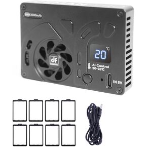 Camera Cooling Fan, Camera External Cooling System with Built-in Battery, TEC Camera Cooler Compatible with Sony ZV-E10/ZVE1/A7M4/A6700/A7C2, Fuji XT4, Canon R6/R7/R8/R10 etc- Iceman PRO