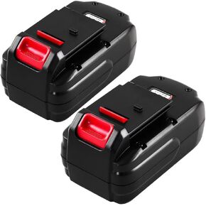 2-Pack [Upgraded to 3600mAh] High Capacity Ni-Mh PC18B Replacement Battery Compatible with Porter Cable 18V Battery PCC489N PC18BLEX Tools Compatible with Porter Cable Charger PCMVC PCXMVC(Red)