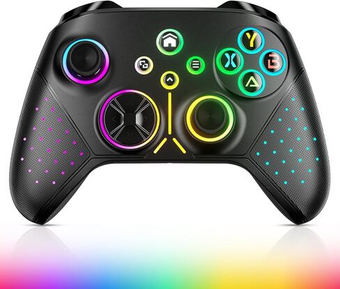 【استبدال وحدة تحكم لاسلكية مطورة لوحدة تحكم Xbox مع إضاءة RGB بـ 8 ألوان لأجهزة Xbox One، وXbox Series X|S، وXbox One S|X Gampad مع ضوء RGB/Marco/Turbo in Kuwait