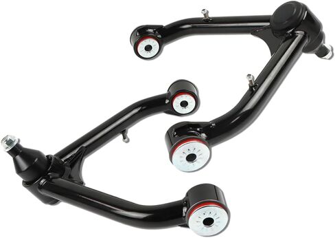 Upper Control Arms for 2-4 inch lift, Suitable for 2000-2010 Silverado Sierra 2500 3500 HD, 2-4" Lift Adjustable Control Arm Red A-arm Tubular Steel with Ball Joint in Saudi Arabia