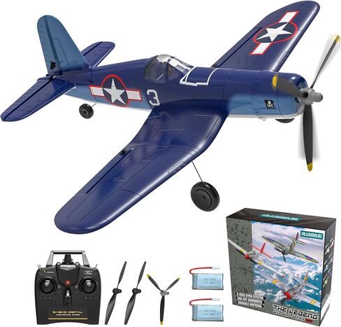 Remote Control Aircraft Plane, Spitfire V2 RC Plane with 3 Modes for Easy U-Turns and Control for Adults & Kids (Blue) in Kuwait
