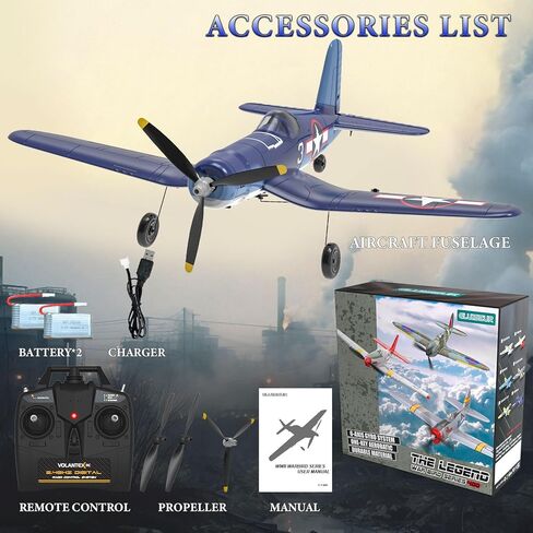 Remote Control Aircraft Plane, Spitfire V2 RC Plane with 3 Modes for Easy U-Turns and Control for Adults & Kids (Blue) in Kuwait