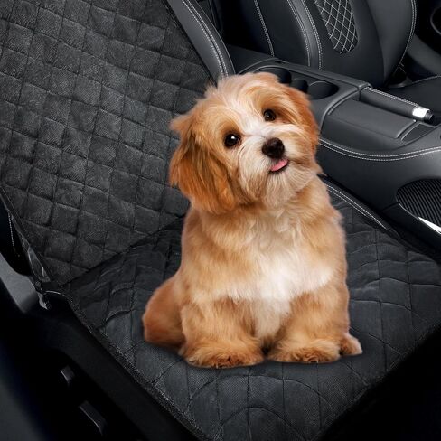 Dog Car Seat Cover for Back Seat - Back Seat Extender for Dogs with Hard Bottom Holds 400 lbs, Waterproof Car Seat Protector for Dogs with Mesh Window, Dog Hammock for Car, SUV, Truck in Saudi Arabia