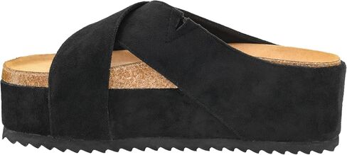 Corkys Footwear Don't Cross Me 2-Inch Platform Sandals with Chic Crisscrossed Faux Suede Straps – Cute and Comfortable in Saudi Arabia