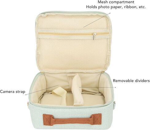 Camera Bag for CP910 1200 1300 DSLR Cameras, Customizable Space, Camera, Convenient Design, Quick Access, Lightweight (Beige) in Saudi Arabia
