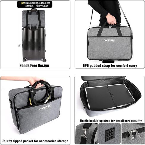 Ghost Fire Guitar Pedal Board Aluminum Alloy Effect Pedalboard with Carry Bag F-LITTLE20 in Saudi Arabia