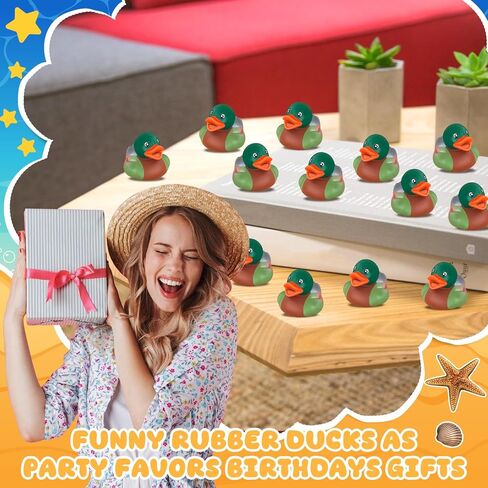 56 Pcs 2 Inch Family Mallard Rubber Duck Cool Floating Rubber Ducky Car Dashboard Ornament for Ducky Birthday Party Nature Birds Lovers Duck Hunting Decoration in Kuwait