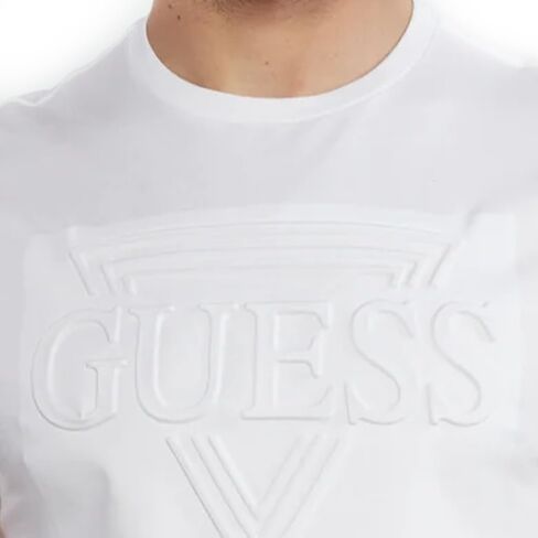 GUESS Men's Short Sleeve BSC Embossed Tee in Saudi Arabia