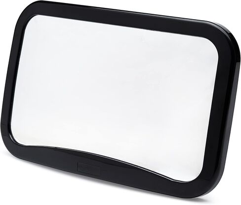 Amazon Basics Safety Car Seat Mirror for Rear Facing Infant with Wide Crystal Clear View, Black, 11.81 x 7.48 x 3 in in Saudi Arabia