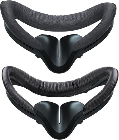 Face Pad & Face Cover Cushion Replacement Compatible with Oculus/Meta Quest 2 Accessories, 2 PCS Facial Interface Frame with Anti-Leakage Nose Pad, 2 PCS Removable Foam Face Covers in Saudi Arabia