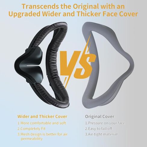 Face Pad & Face Cover Cushion Replacement Compatible with Oculus/Meta Quest 2 Accessories, 2 PCS Facial Interface Frame with Anti-Leakage Nose Pad, 2 PCS Removable Foam Face Covers in Saudi Arabia