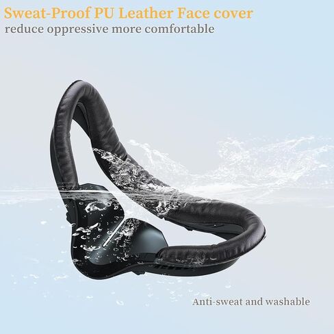 Face Pad & Face Cover Cushion Replacement Compatible with Oculus/Meta Quest 2 Accessories, 2 PCS Facial Interface Frame with Anti-Leakage Nose Pad, 2 PCS Removable Foam Face Covers in Saudi Arabia