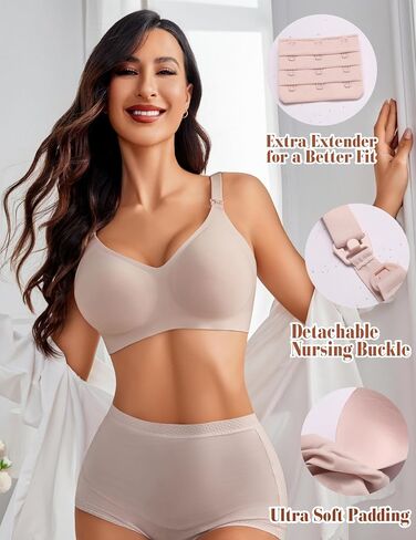 Avidlove Women's Seamless Bras Nursing Bras for Breastfeeding Tshirt Everyday Bra in Saudi Arabia