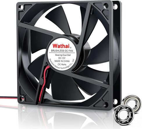 Wathai 92mm DC 24V Brushless Cooling Fan 2Pin High Preformance 24 Volt DC Fan 92 x 25mm in Kuwait