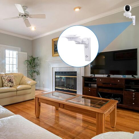 Camera Wall Mount Compatible with Reolink E1 / E1 Pro, White Camera Wall Bracket Adjustable Ceiling Camera Mount for Mercury TPLINK in Saudi Arabia