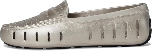 حذاء بدون كعب نسائي ذو تصميم معدني فاخر للقيادة in Kuwait