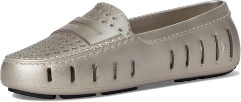 حذاء بدون كعب نسائي ذو تصميم معدني فاخر للقيادة in Kuwait