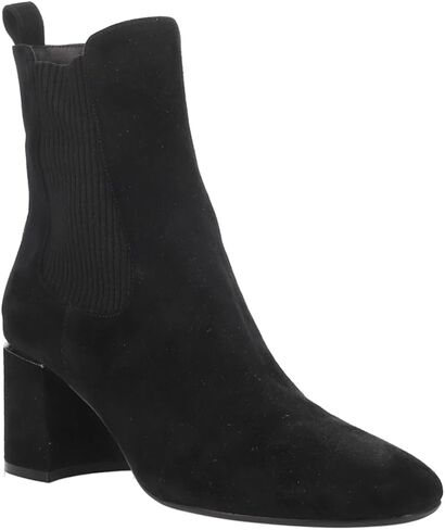 VANELi Womens Ilias Heeled Zippered Square Toe_DELETE Casual Boots_DELETE Ankle Mid Heel 2-3" - Black in Saudi Arabia