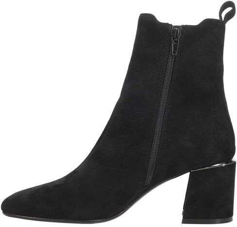 VANELi Womens Ilias Heeled Zippered Square Toe_DELETE Casual Boots_DELETE Ankle Mid Heel 2-3" - Black in Saudi Arabia