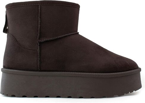 RF ROOM OF FASHION Women's Classic Short Shaft Platform Faux Fur Lined Boot in Kuwait