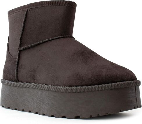 RF ROOM OF FASHION Women's Classic Short Shaft Platform Faux Fur Lined Boot in Kuwait