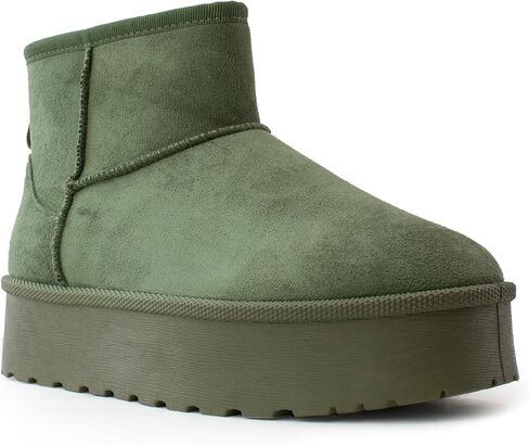RF ROOM OF FASHION Women's Classic Short Shaft Platform Faux Fur Lined Boot in Saudi Arabia