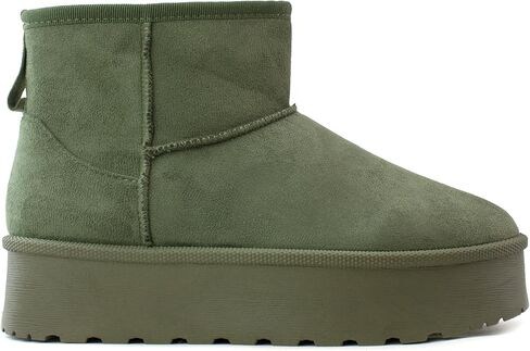 RF ROOM OF FASHION Women's Classic Short Shaft Platform Faux Fur Lined Boot in Saudi Arabia