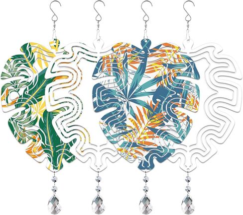 Sublimation Wind Spinner Blanks 4 Pack Wind Spinners Sublimation Blanks Hanging Wind Spinner 3D Metal Aluminum Kinetic Sculpture for Yard Garden Indoor Outdoor Porch Decoration (Tree of Life) in Saudi Arabia