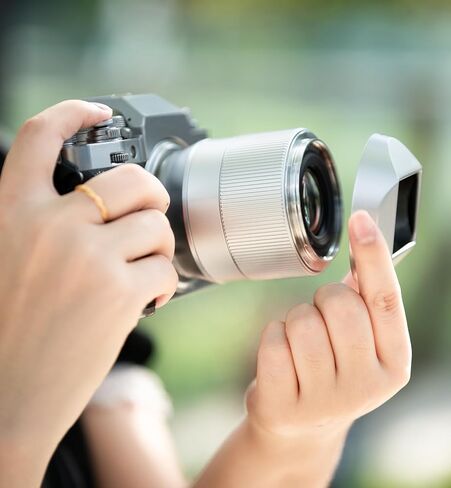 TTArtisan Auto Focus 56mm F1.8 Prime Lenses for APS-C Mirrorless Digital Camera (Silver, Z Mount) in Saudi Arabia