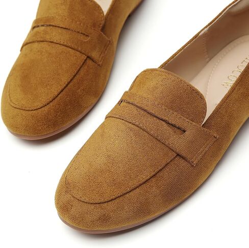 أحذية Tilocow النسائية بدون كعب Penny Loafers للنساء مريحة بمقدمة مستديرة مسطحة وأحذية أنيقة للعمل in Kuwait