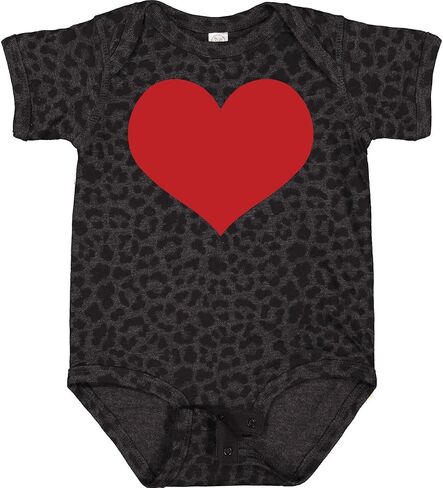inktastic Red Heart Valentine Baby Bodysuit in Saudi Arabia