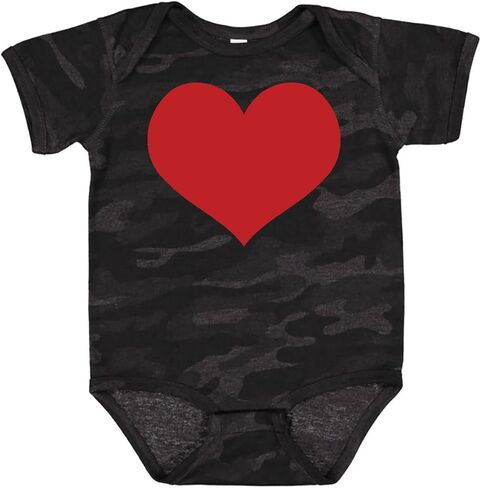 inktastic Red Heart Valentine Baby Bodysuit in Saudi Arabia