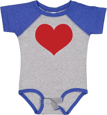 inktastic Red Heart Valentine Baby Bodysuit in Saudi Arabia