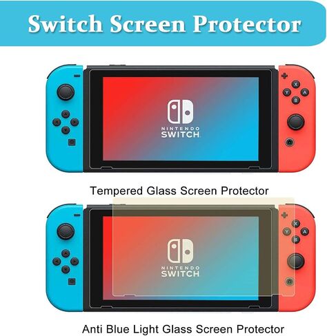 Hossili Switch Accessories Bundle for Nintendo Switch (NOT OLED Model), 23 in 1 Kit Includes Screen Protector, Carrying Case, Charging Station, Joycon Grips Racing Wheels, Charging Dock, Switch Stand in Saudi Arabia