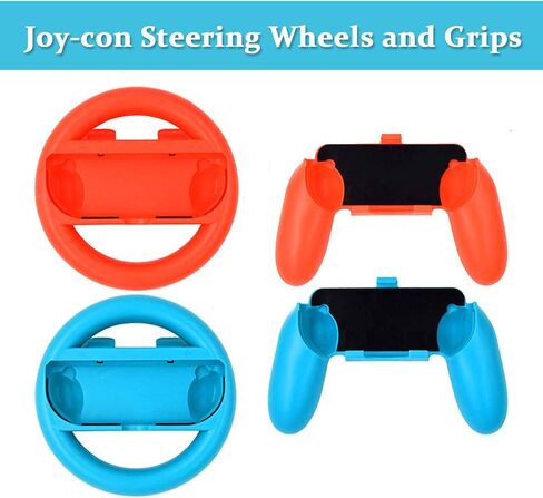 Hossili Switch Accessories Bundle for Nintendo Switch (NOT OLED Model), 23 in 1 Kit Includes Screen Protector, Carrying Case, Charging Station, Joycon Grips Racing Wheels, Charging Dock, Switch Stand in Saudi Arabia