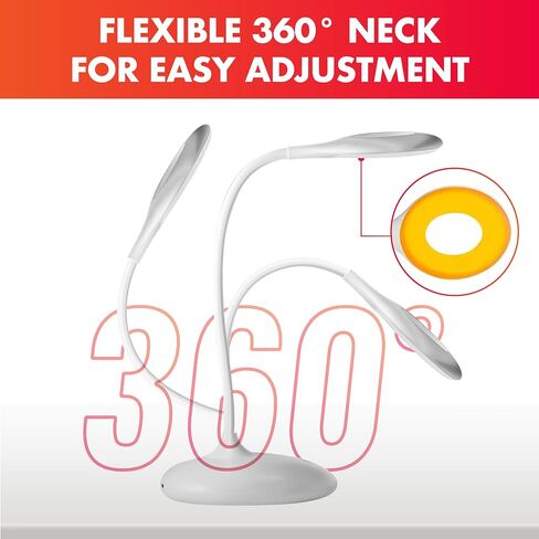 Mito Red Light - Red Light Lamp - Portable & Flexible Red Table Lamp - Cordless Lamp, Rechargeable Reading Lamp - Red Light Reading Light - Red Light for Bedroom & Desk in Saudi Arabia