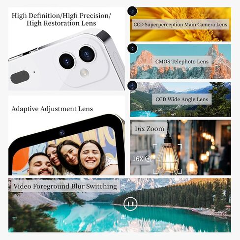 4K Digital Camera, 3in Touchscreen Kids Camera for Photography, 64MP MP3 Player Vlogging Camera, Auto Focus 16X Zoom Compact Point and Shoot Cameras for Kids Boys Girls (Gold) in Saudi Arabia
