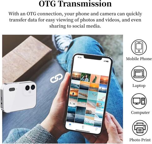 4K Digital Camera, 3in Touchscreen Kids Camera for Photography, 64MP MP3 Player Vlogging Camera, Auto Focus 16X Zoom Compact Point and Shoot Cameras for Kids Boys Girls (Gold) in Saudi Arabia
