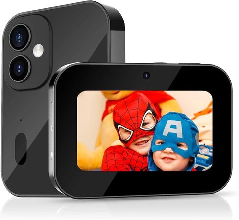 4K Digital Camera, 3in Touchscreen Kids Camera for Photography, 64MP MP3 Player Vlogging Camera, Auto Focus 16X Zoom Compact Point and Shoot Cameras for Kids Boys Girls (Gold) in Kuwait