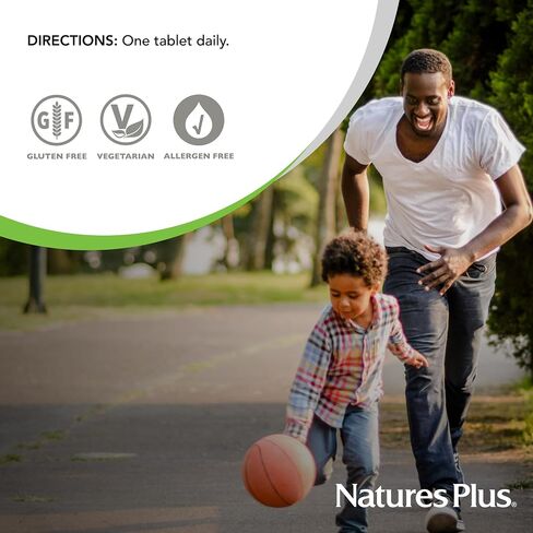 Natures Plus فيتامين C مع الوركين الوردية، إطلاق مستدام - 1000 ملغ من حمض الأسكوربيك، 60 قرص نباتي - خالي من الغلوتين - 60 وجبة in Kuwait