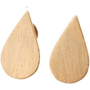 uniAmbo Chic Handmade Golden Stud Earrings - Contemporary & Elegant Jewelry